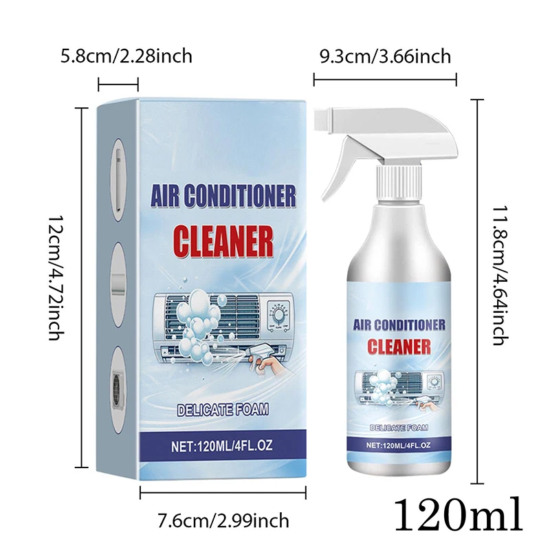 Air Conditioner Cleaner Spray Deeply Cleans Internal Dust Bacteria Removes Odors Washing Foaming Cleaner No Disassembly Washing