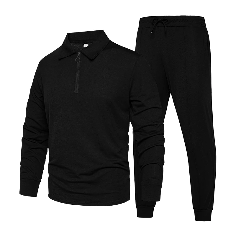 mens jogger sets Men's Jogger Tracksuit Sportswear Casual Sweatershirts Sweatpants Streetwear Pullover Solid Color Autumn Sports Suit Men Sets mens matching sets Men's Sets