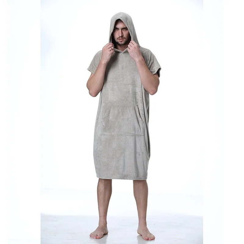 Couple Quick Dry Bath Cape Women Cover-ups Surf Poncho Changing Towel Microfiber Swim Beach Blanket Beachrope Swimwear For Man