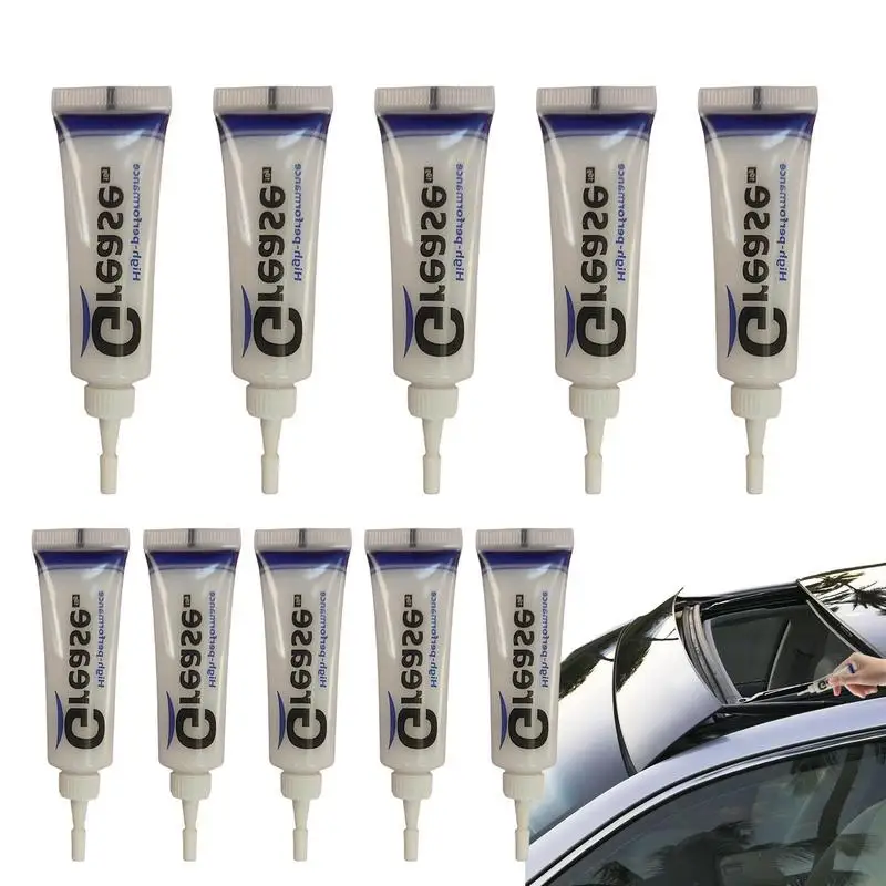 

Auto Grease 10pcs Sunroof Polish Grease Tubes Car Sunroof Track Lubricating Grease Rust Removal Grease Multi-Purpose Anti Seize