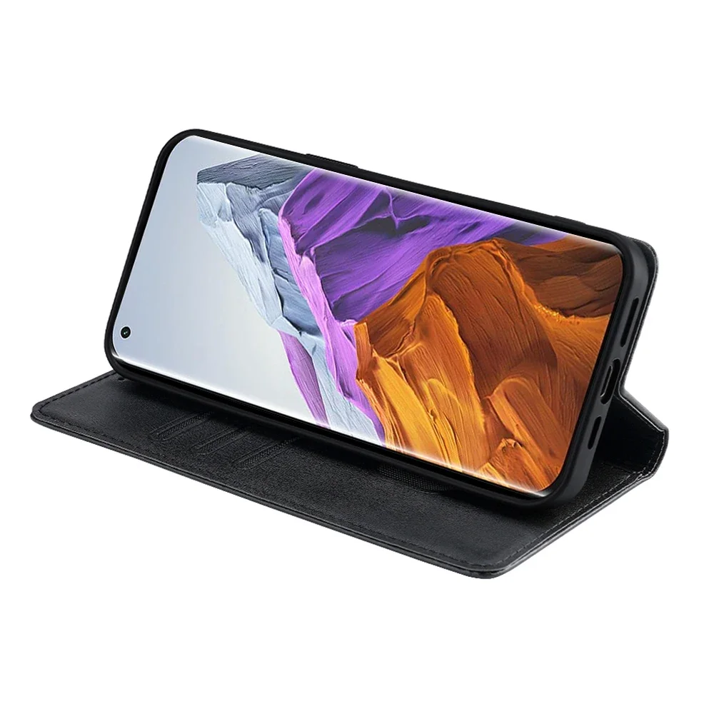 Fashion Leather Wallet Phone Case with Magnetic Flip and Card Slots