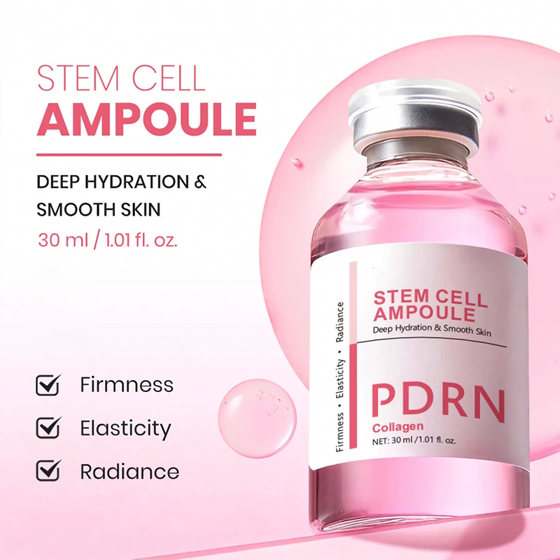 Stem Cell Serum PDRN Ampoule Collagen Moisturizing Anti-Aging Essence Reduce Fine Lines Wrinkle Tighten Brighten Face Skin 1PCS - immagine 3