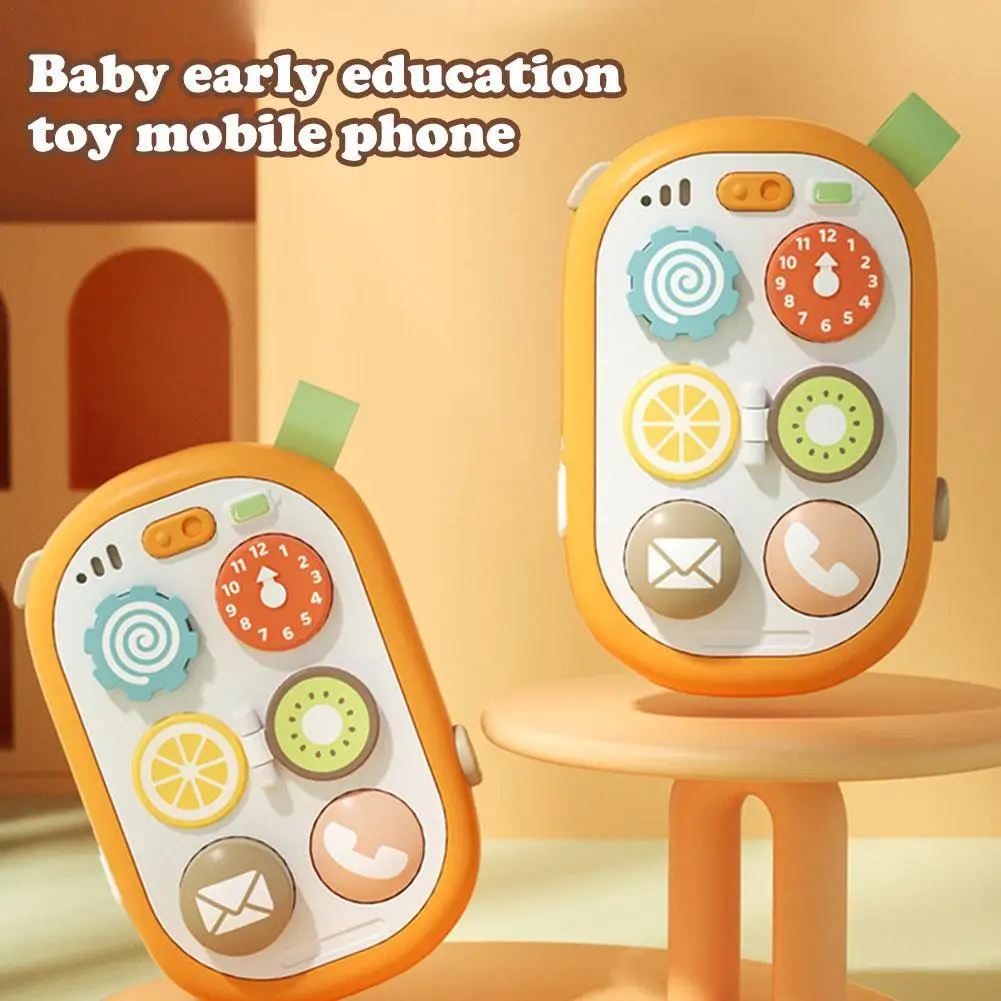 

Baby Busy Toy Phone Sensory Montessori Toys Silicone Pretend Phones Toys Skill Development Early Educational Learning Telephone