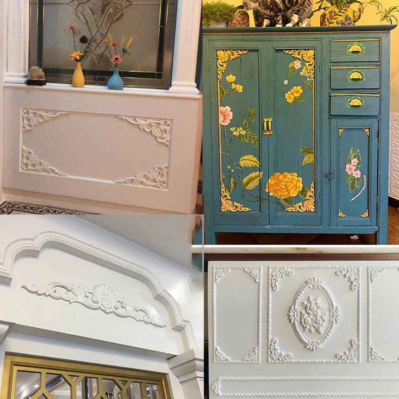 Vintage Wood Carved Onlay 2