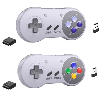 2.4 GHz Wireless SNES Switch Online Controller for Super NES/SFC Game Console Switch NS2 & Windows PC MAC Raspberry Pi Linux 1