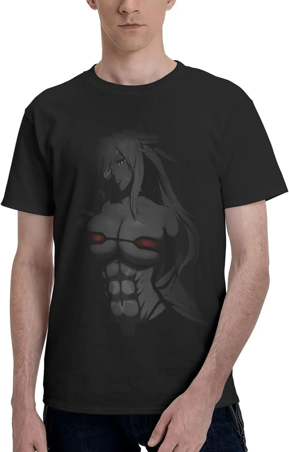 

Anime T Shirt Man Fashion Crew Neck Short Sleeve Tee