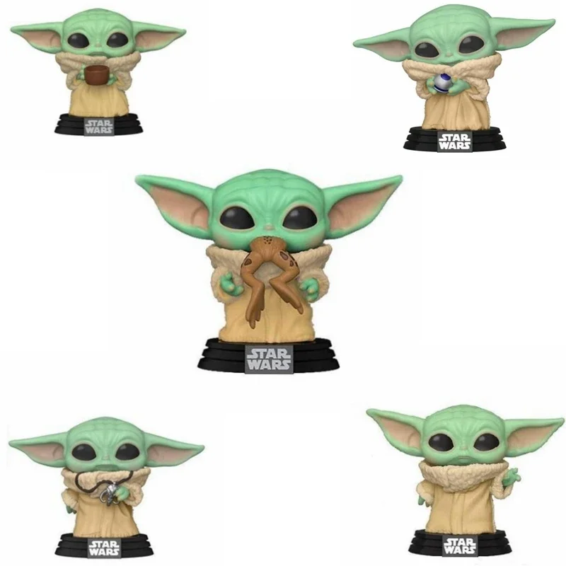 Funko Star Wars Yoda Baby The Child #368 The Child With Cup 378 # Vinyl Figure Dolls Bobble-Head Toy Car Decoration Gift Toys
