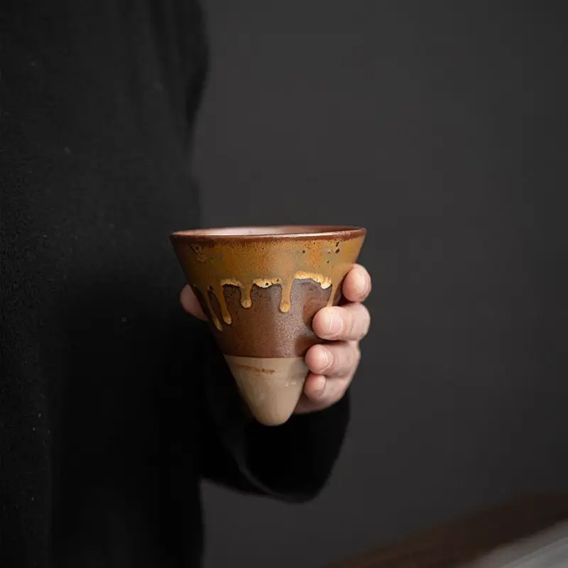 Coffee Cup Creative Ins Style Supply Retro Cup Japanese Style Coarse Pottery Mug Ceramic - Image 5