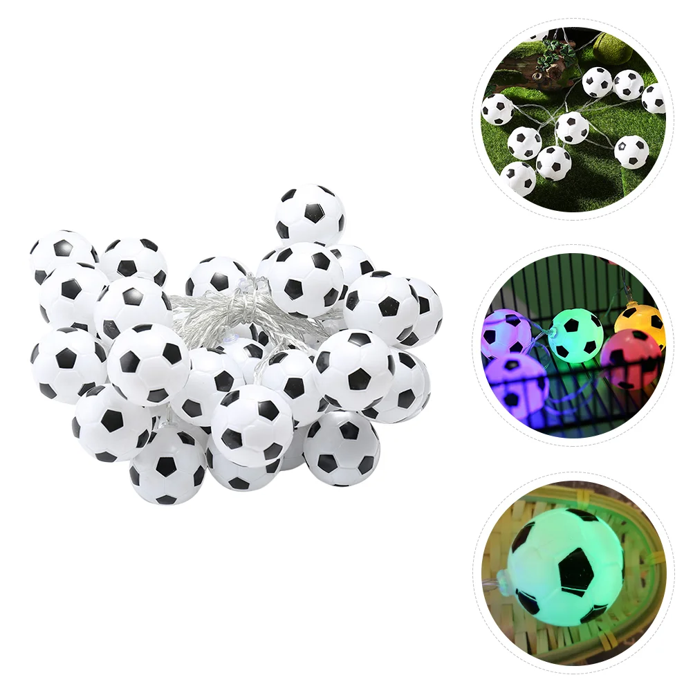 

Lanterns Door Football String Lights Decorative LED Sports Novelty Lighting Outdoor