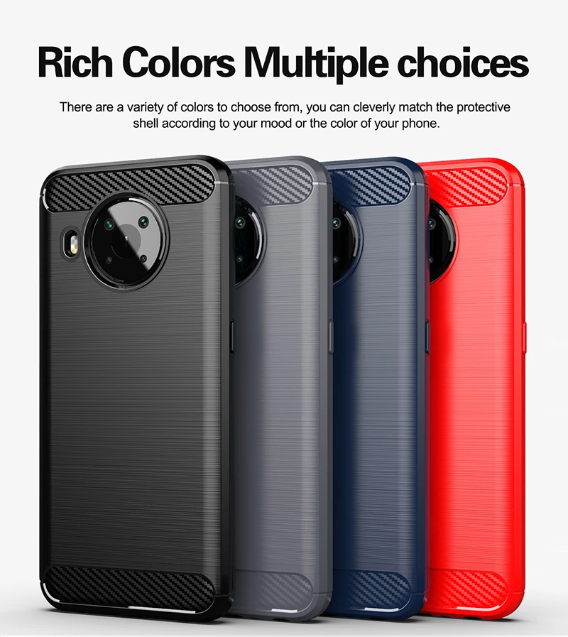 Premium Soft Silicone Armor Case - Slim Carbon Rubber TPU Cover