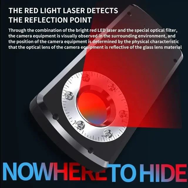 Hidden Camera Detector Anti Spy Gadget Professional Hunter Wireless Signal Car GPS Infrared Search Wiretapping Bug Mini Devices 3