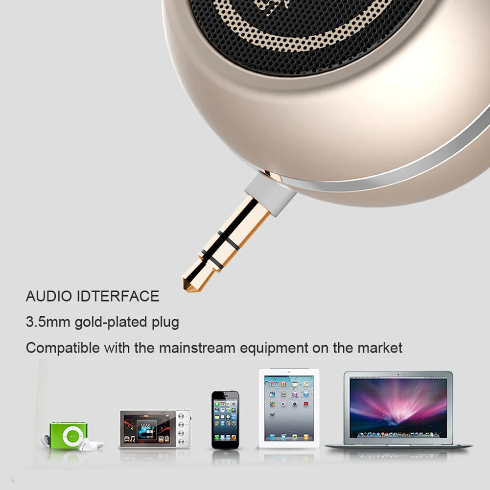 Stereo Music Audio Player 3.5mm AUX Jack Wireless Speaker Built-in Lithium Battery for Phone Notebook Laptop Tablet