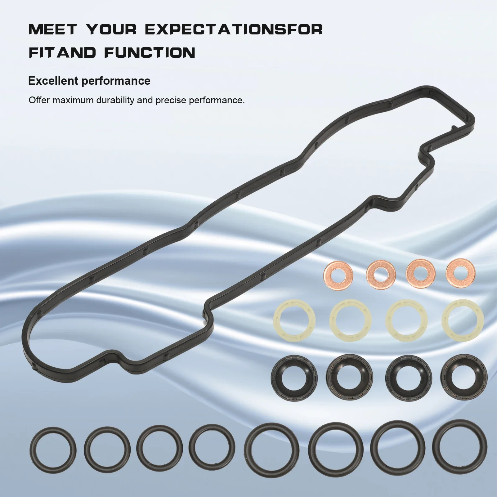 Injector Gasket Kit 1.6 HDi for 1007 206 2004-207 3008 307 308 407 5008 Expert Partner 2005-B9 2008-Jumpy 2007-18 injector repair kits diesel injector gasket