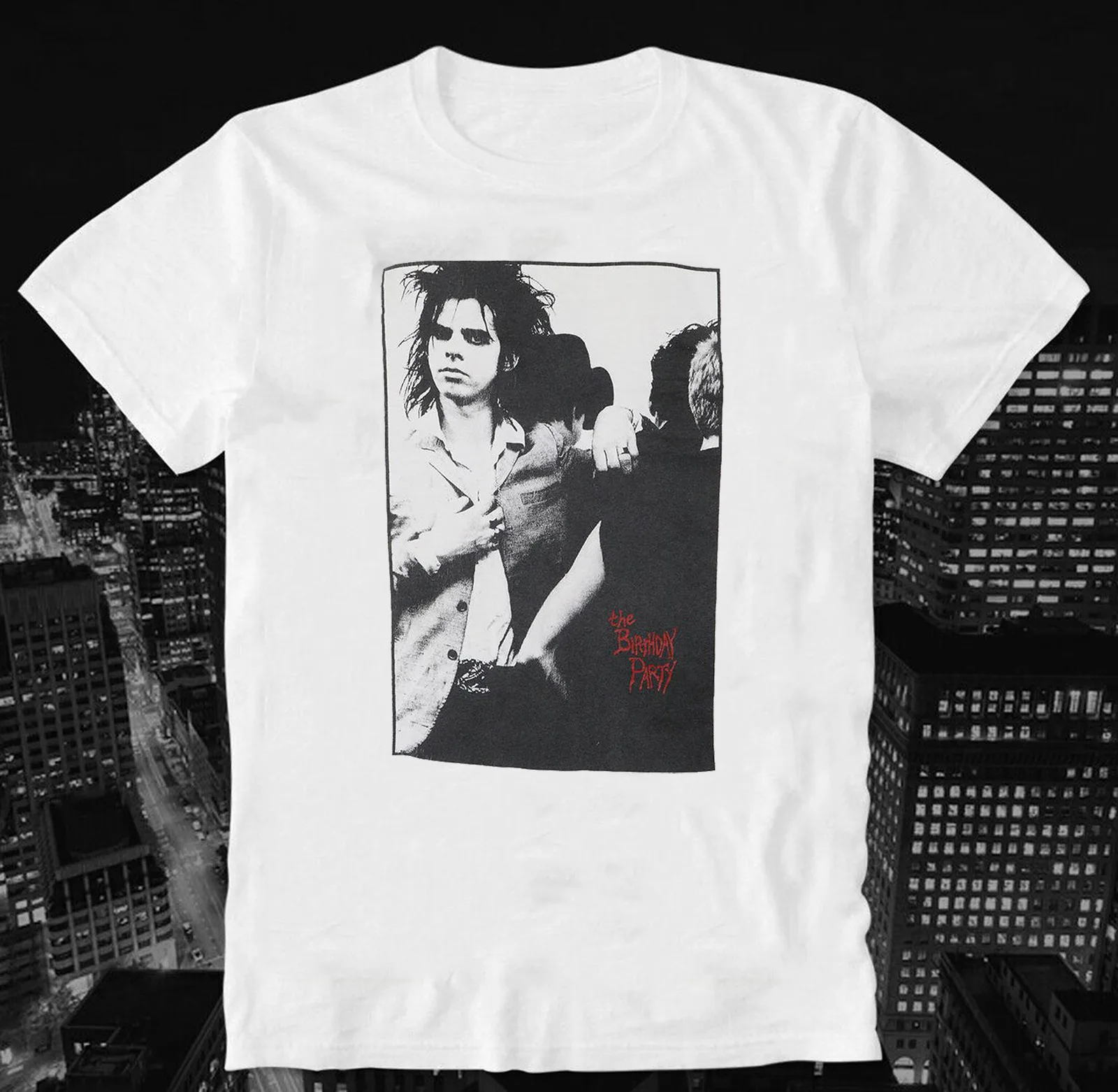 Nick Cave The Birthday Party White Bad Seeds T Shirt Taglia S-4Xl Tt3533