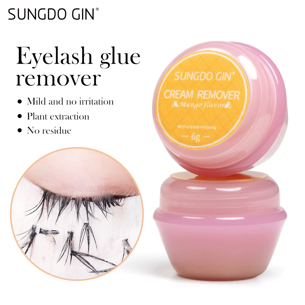 

Professional Eyelash Glue Remover 6g Fruit Flavour Remover Cream For Eyelash Extensions Tool No Irritating Lash Cleaning Cream