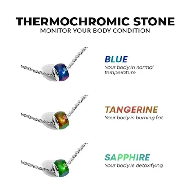 써모크로믹 스톤 목걸이: 신체 컨디션을 모니터링하는 독특한 액세서리