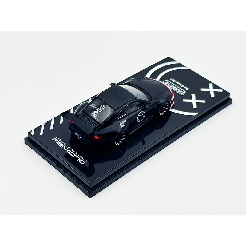 TW In Stock 1:64 Old New 997 Matte Black Shark Diecast Diorama Car Model Collection Toys Tarmac Works 5