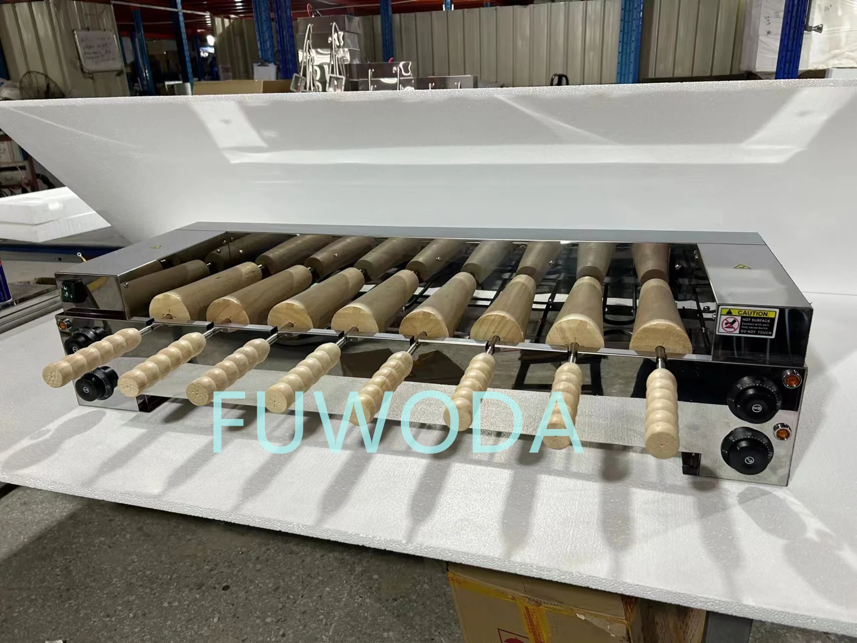 220V Donut Machine German Brand Horizontal Chimney Roller Toaster Toaster Cake Roller Oven Horizontal Bread Oven Shop