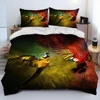 Colorful Parrot Macaws Birds Comforter Bedding Set,Duvet Cover Bed Set Quilt Cover Pillowcase,King Queen Size Bedding Set Adult 2