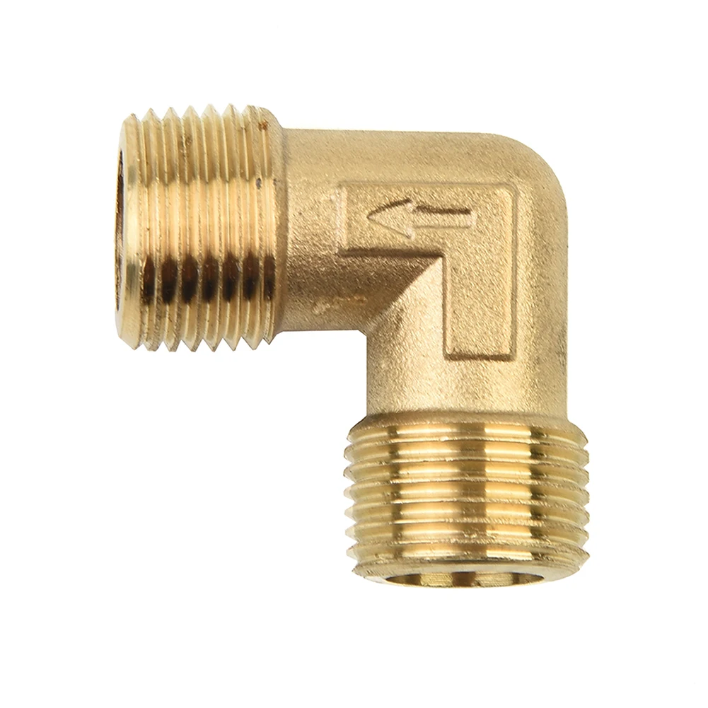 

90 Degree Elbow Connector Air Compressor Fittings Brass 16.5mm Male Thread Check Valve Elbow Coupler For Oil-free Air Compressor