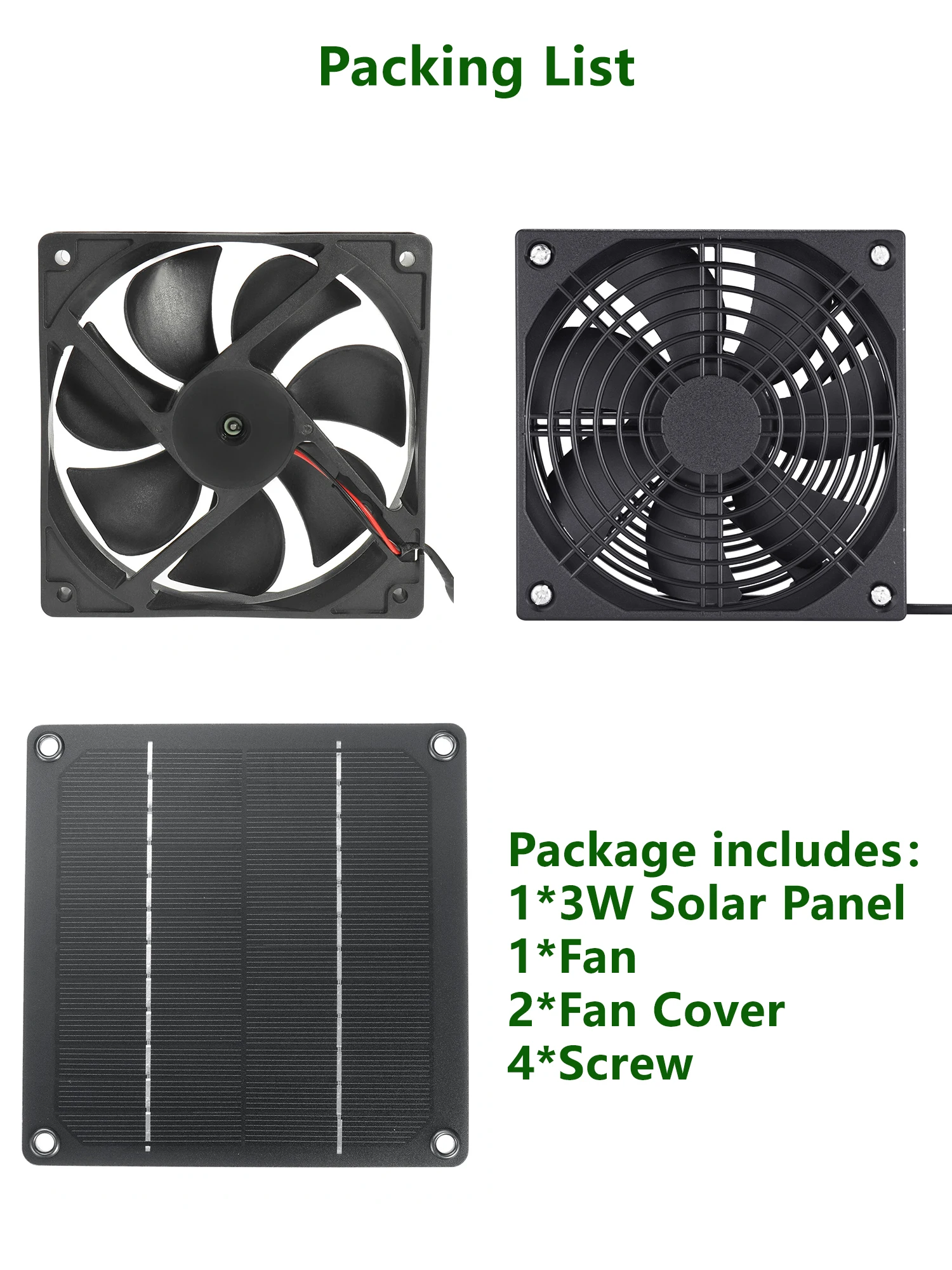 Monocrystalline Solar Powered Fan Kit For Camping View 3