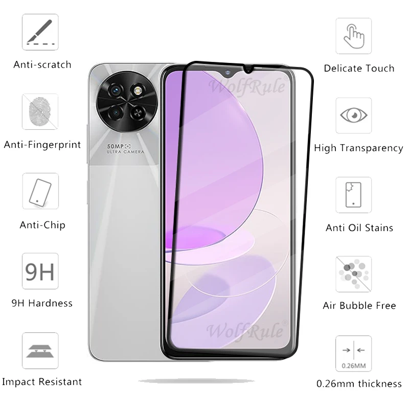 Full Cover 9H Tempered Glass Screen Protector with Edge-to-Edge Protection