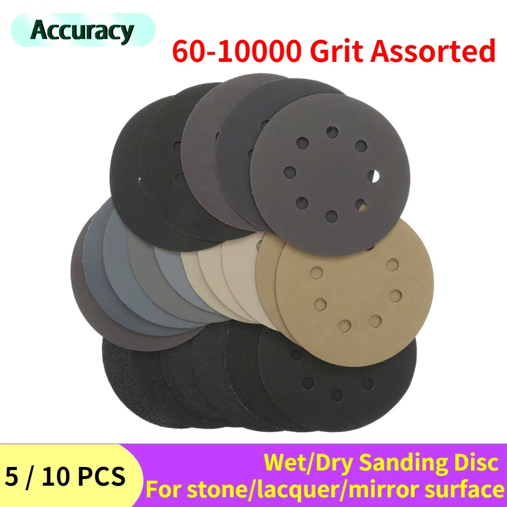 Dry 3 Inches Polishing Round 60-10000 Grits Hook Loop Sanding Discs Pads Wet 
