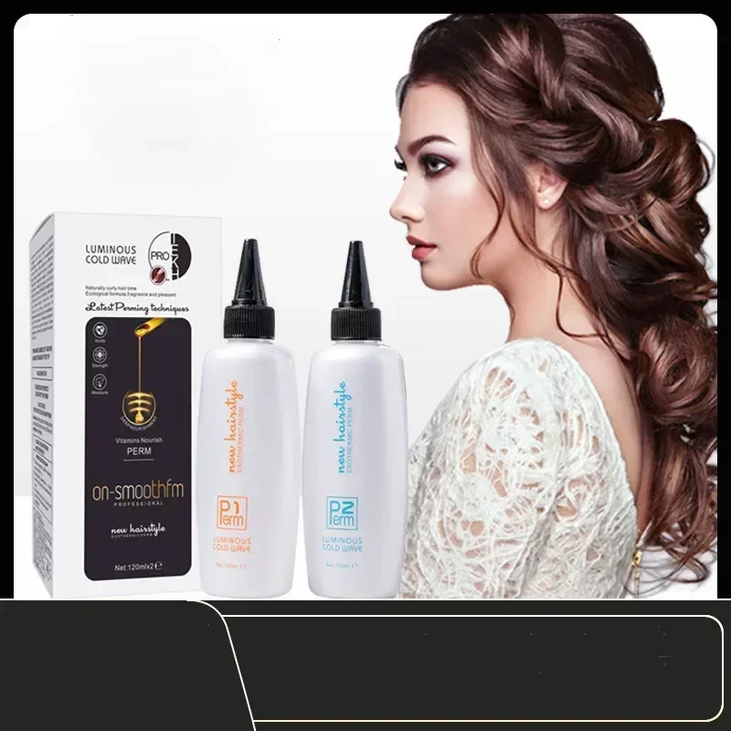 Organic Digital Permanent Wave Curl Curly Perm Cream Liquid Cold Wave Hair Perm Lotion Solution For Resistant To Natural Hair