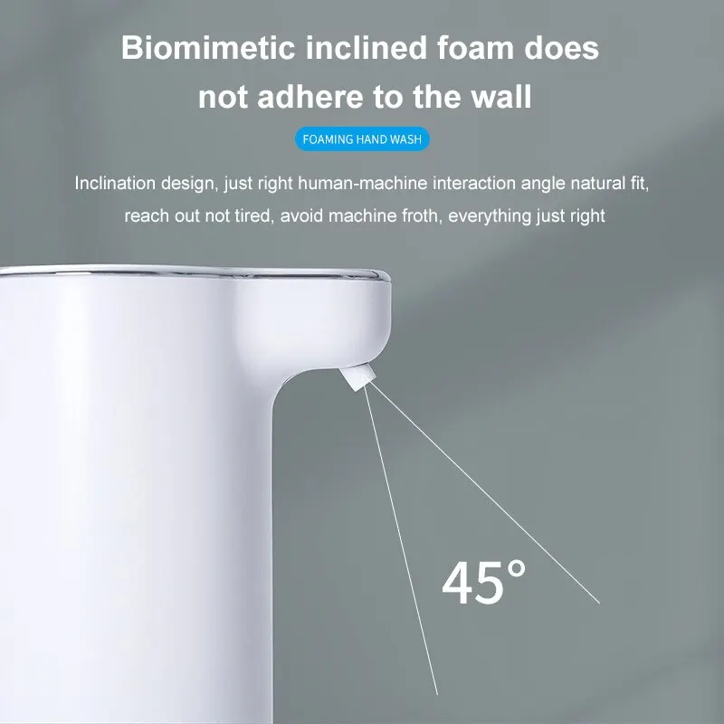 1PC White 300ML Automatic Foam Soap Dispensers Smart Foam Machine Infrared Liquid Soap Dispenser Pump Hand Sanitizer 2