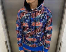 

2022 Spring and Autumn Men's Printed Jacket Zip Coat Casual Fashion Loose Top Men 3D Printed Plaid Fashion Top Jacket Top