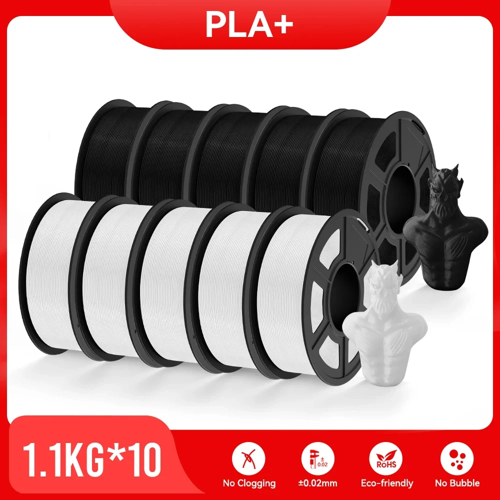 JAYO PETG/PLA Meta/PLA/PLA PLUS/ABS/TPU 10Rolls 1.75mm for FDM 100%No bubbel 3D printer parts accessories DIY Gift Fast delivey