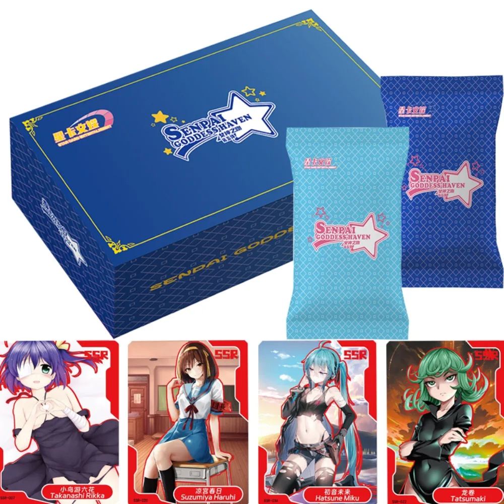 

Senpai Goddess Haven Story Collection Card Anime Genshin Impact Beautiful Girl Swimsuit Rare Cards Booster Box Christmas Present
