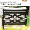 Sophia & William Extra Large & High Back Patio Furniture Set Metal Modern Outdoor Conversation Sets with Motion Chairs 6