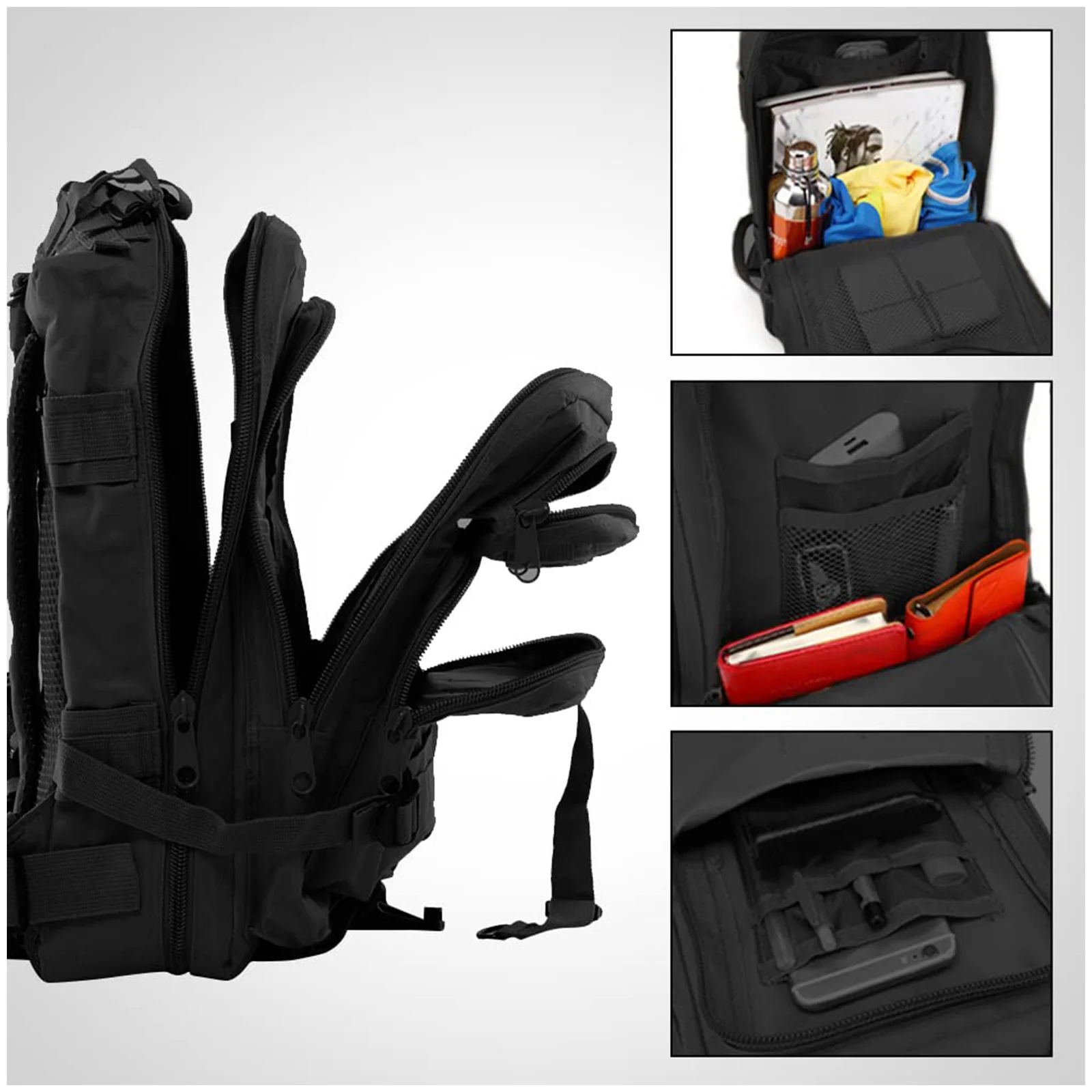 Waterproof Polyester Tactical Backpack for Hiking and Outdoor
