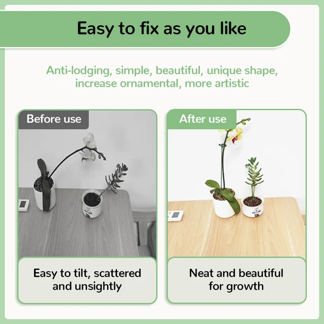 5/10/20 db Növényi Támogatások Virágállvány Pillangók Orchidea Tartó Rúd Mászó Növények Botvédelem Zöldségkerti Kellékek - Image 5