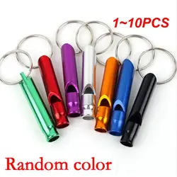 1~10PCS Multifunction Whistle Portable Emergency Whistle Keychain Team Gifts Camping Hiking Outdoor Tools Whistle Pendant Key