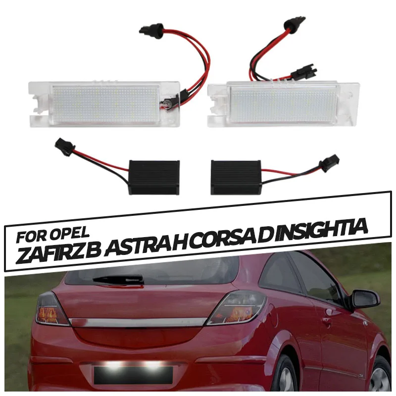 

Error Free SMD LED Number License Plate Light Fit For Opel Zafirz Astra Corsa Insightia Car license Plate lights