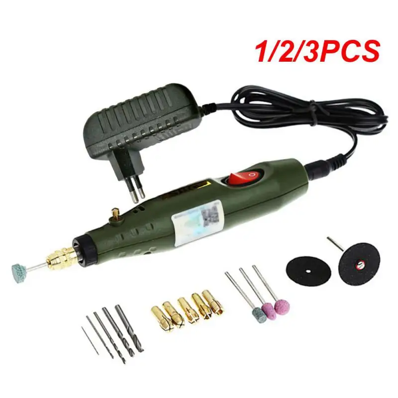 

1/2/3PCS Electric Drill Dremel Grinder Engraving Pen Electric Grinder Polisher Rotary Power Tools Mini Drill Kit For Dremel