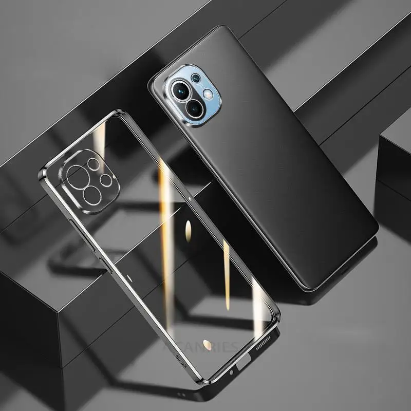 Luxury Plating Bumper Clear Case - Transparent Silicone Cover