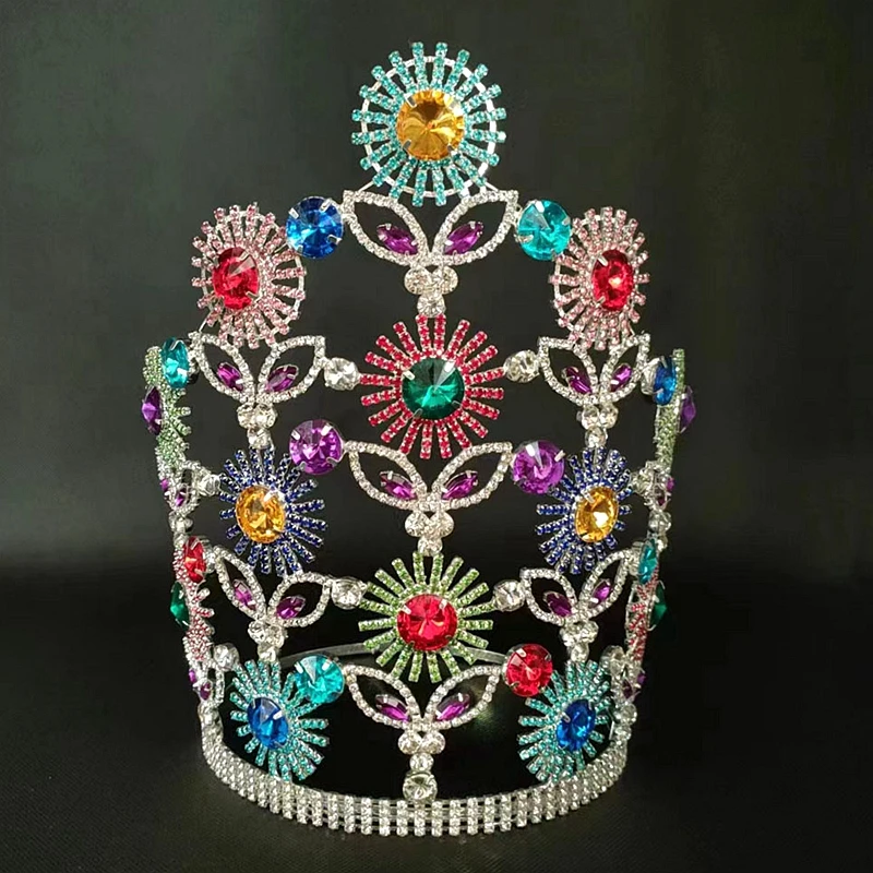 

Hair Tiaras Woman Big Crowns Miss World Beauty Queen Tiaras High Quality pageant crown