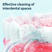 Hydropulseur électrique, irrigateur buccal, nettoyeur dentaire étanche 600 ml avec 10 niveaux et 5 embouts pour le nettoyage des dents 6