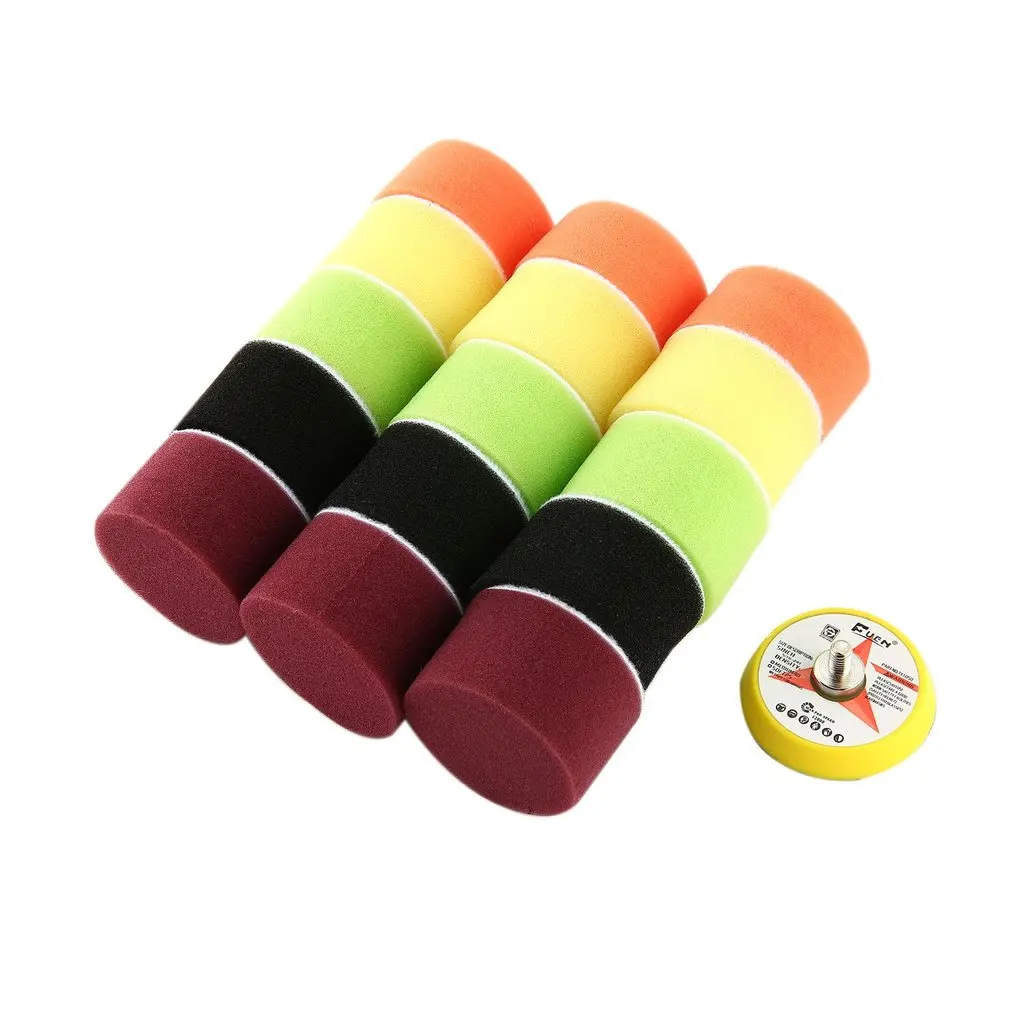 Multiple Pieces of Set Portable Polishing Pads Sponge and Woolen Wave