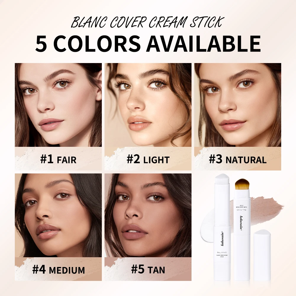 Color Changing Foundation Stick Korean Cover Cream Stick High Coverage Waterproof 3