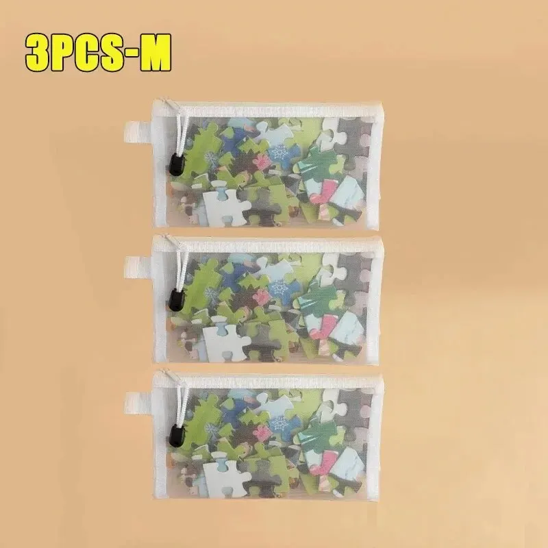 1-3 قطعة حقيبة التخزين شبكة ZipperToy بنة لغز الفر...