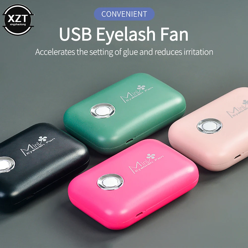 휴대용 리프리스 선풍기, USB 충전 속눈썹 건조기, 공기 송풍기, 마스카라 건조기, 메이크업 도구, 접목 속눈썹 액세서리 
