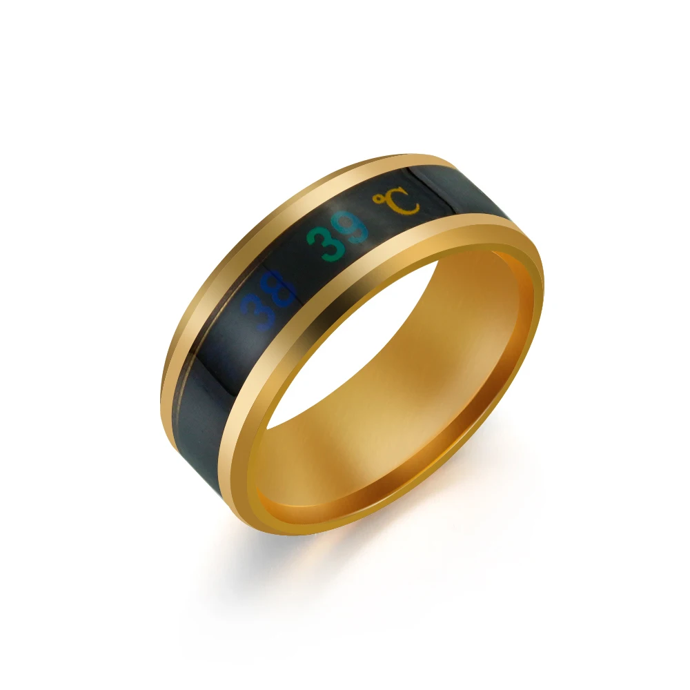 Hot New Men and Women Magic Smart Mood Rings Temperature Measurement Ring UK