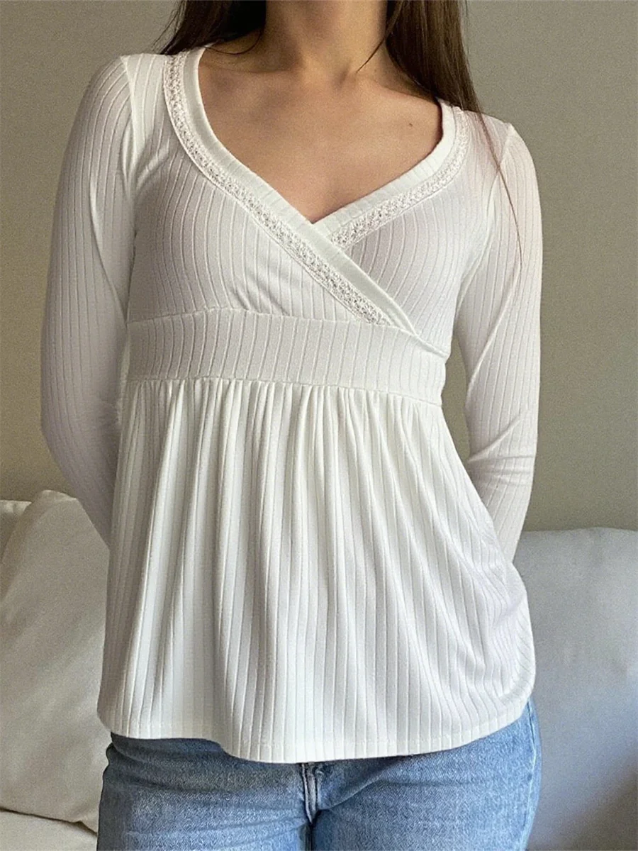 Women's Long Sleeve Solid Color Blouse