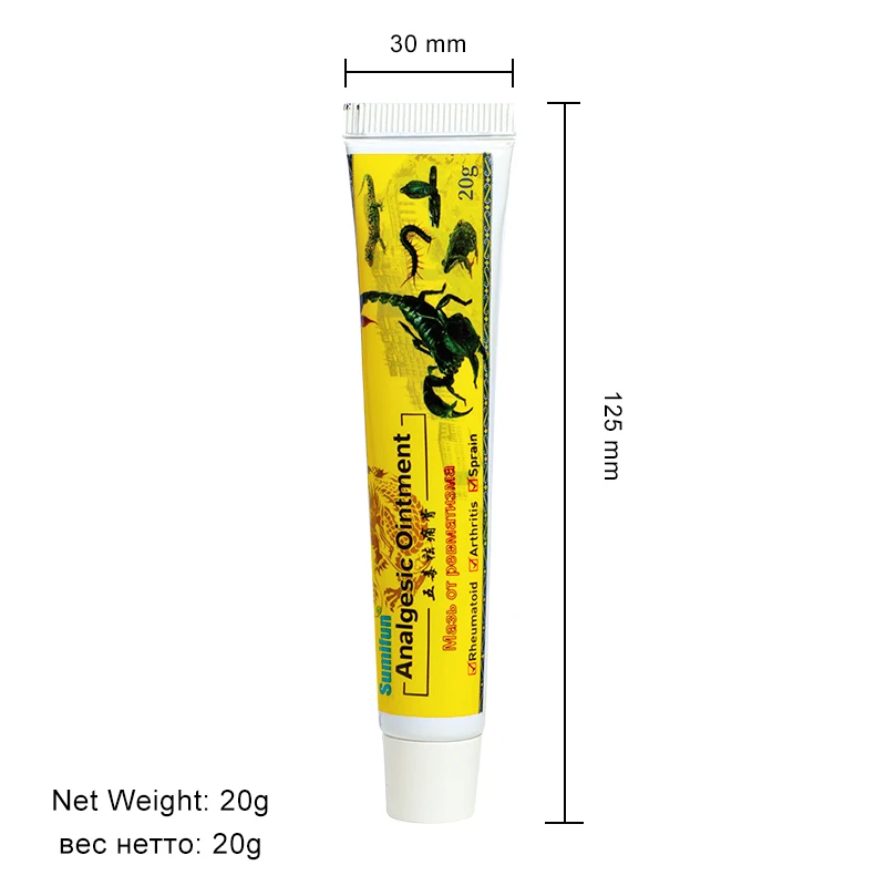 1/5/10Pcs Sumifun Scorpion Venom Pain Relief Cream Rheumatism Arthritis Ointment Lumbar Knee Muscle Joints Neuralgia Plaster