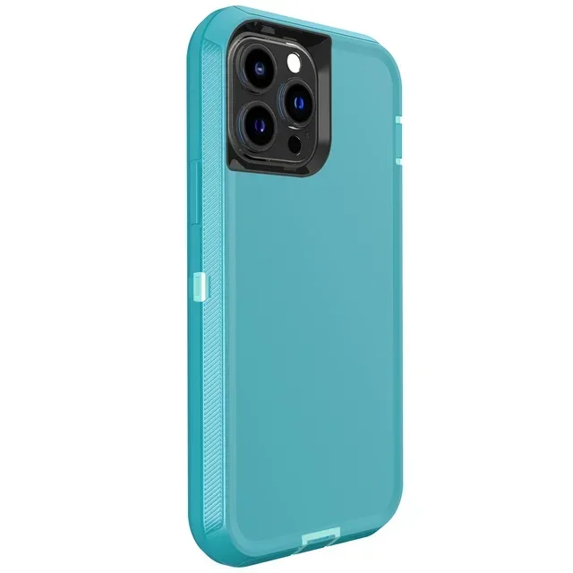 3-in-1 Heavy Duty Rugged Armor Shockproof Phone Case with PC+TPU Protection