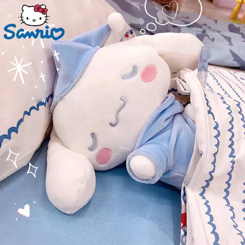 Sanrio Cinnamoroll Plush Doll Melody Kuromi Doll Plushie Toy Kawaii Anime Sweet Lovely Cartoon Cute Soft Birthday Gift For Girls kawaii kuromi my melody plush doll fuzzy toys lovely cartoon sanrio keychain stuffed anime lolita model child gift